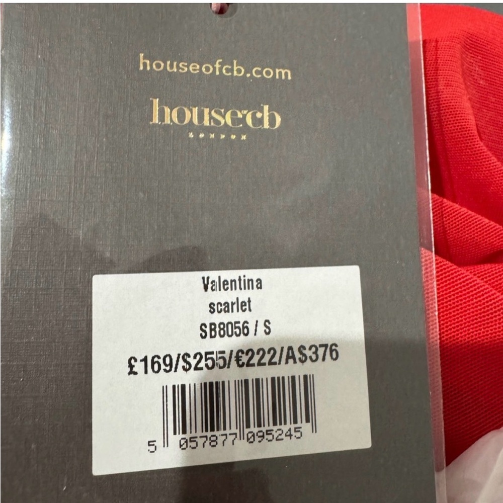 House of CB Striking Red One-Shoulder Dress Size S - Picture 6 of 8